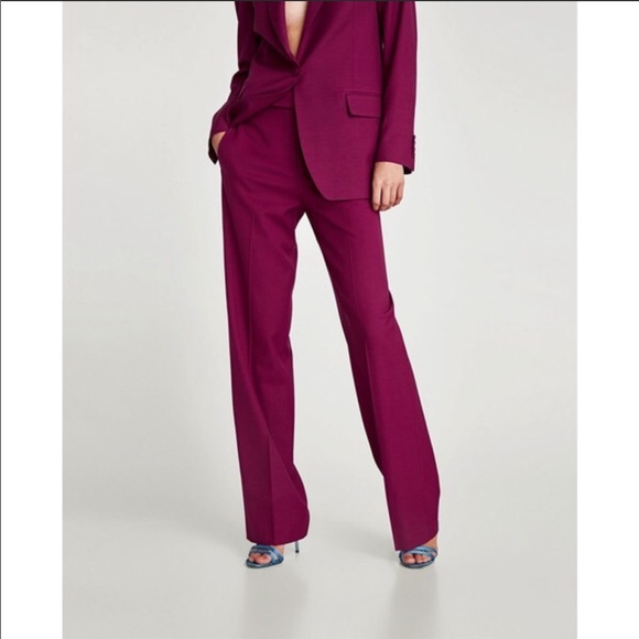 ISO ZARA WOMAN SUIT PURPLE 8320/638 - Picture 2 of 3